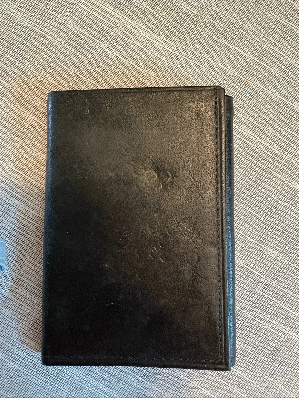 Amity Black Leather Men's Trifold Card & Key Holder cowhide
